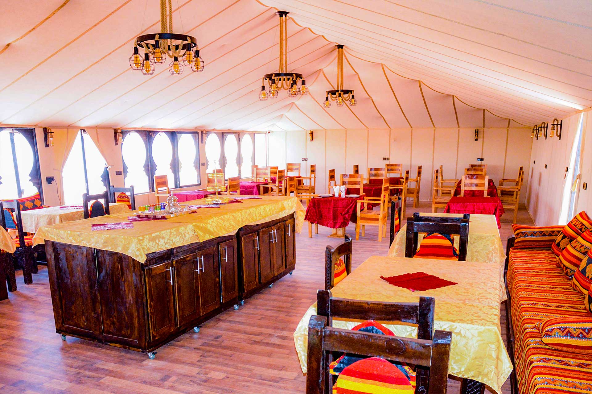 Restaurant of Merzouga Luxury Desert Camp